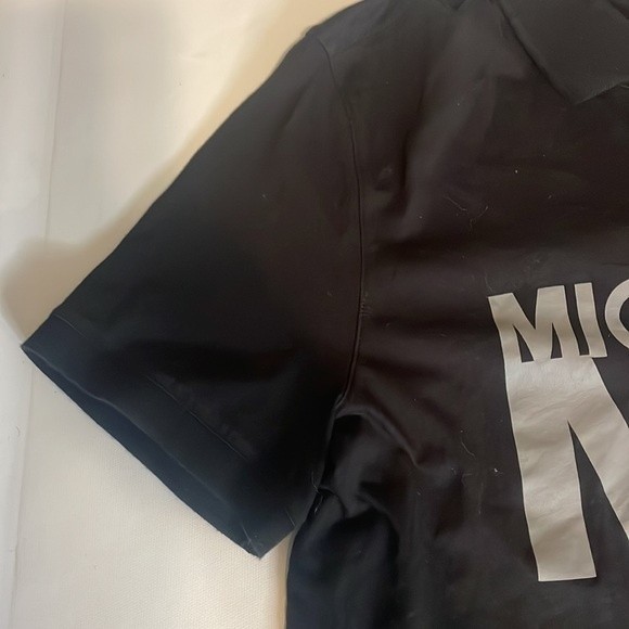 Mk Michael kors short sleeve polo collard black and gray tee shirt size small - Picture 6 of 8
